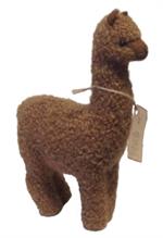  Stor baby alpaca tøjdyr brun.